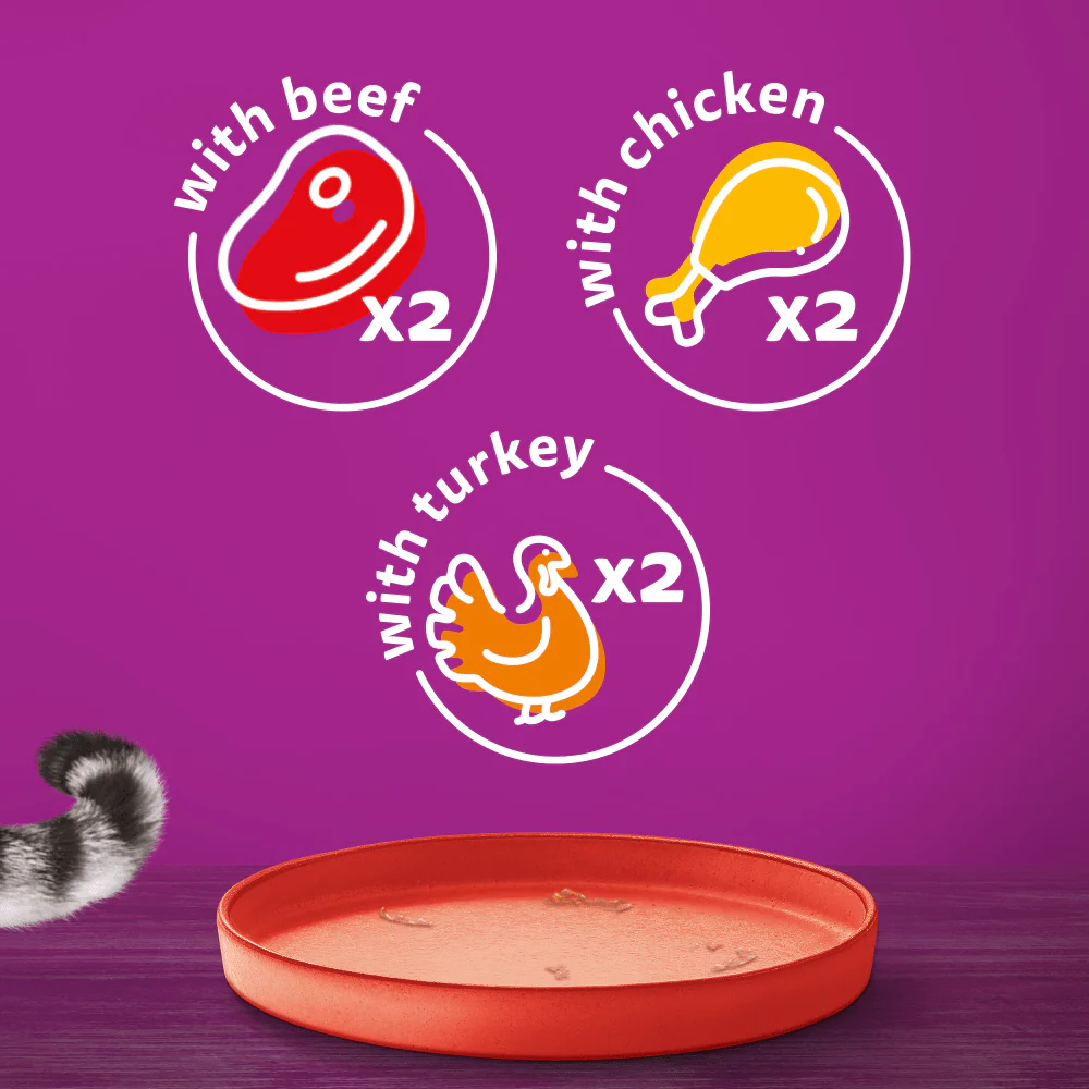 Whiskas Meaty Menu in Jelly 1+ Adult Wet Cat Food Tin - Image 6