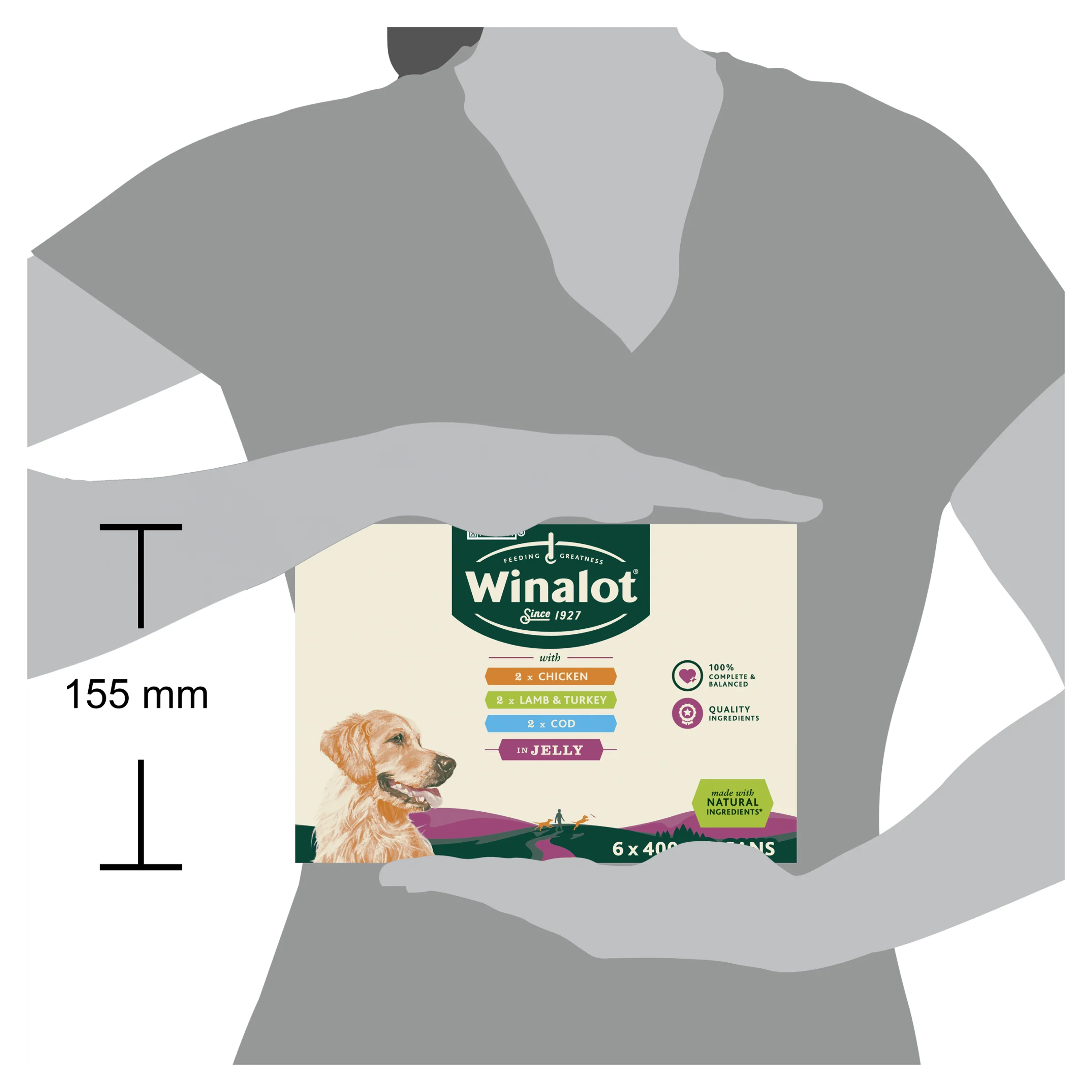 Winalot Classics Mixed in Jelly Can Adult Wet Dog Food - Image 3