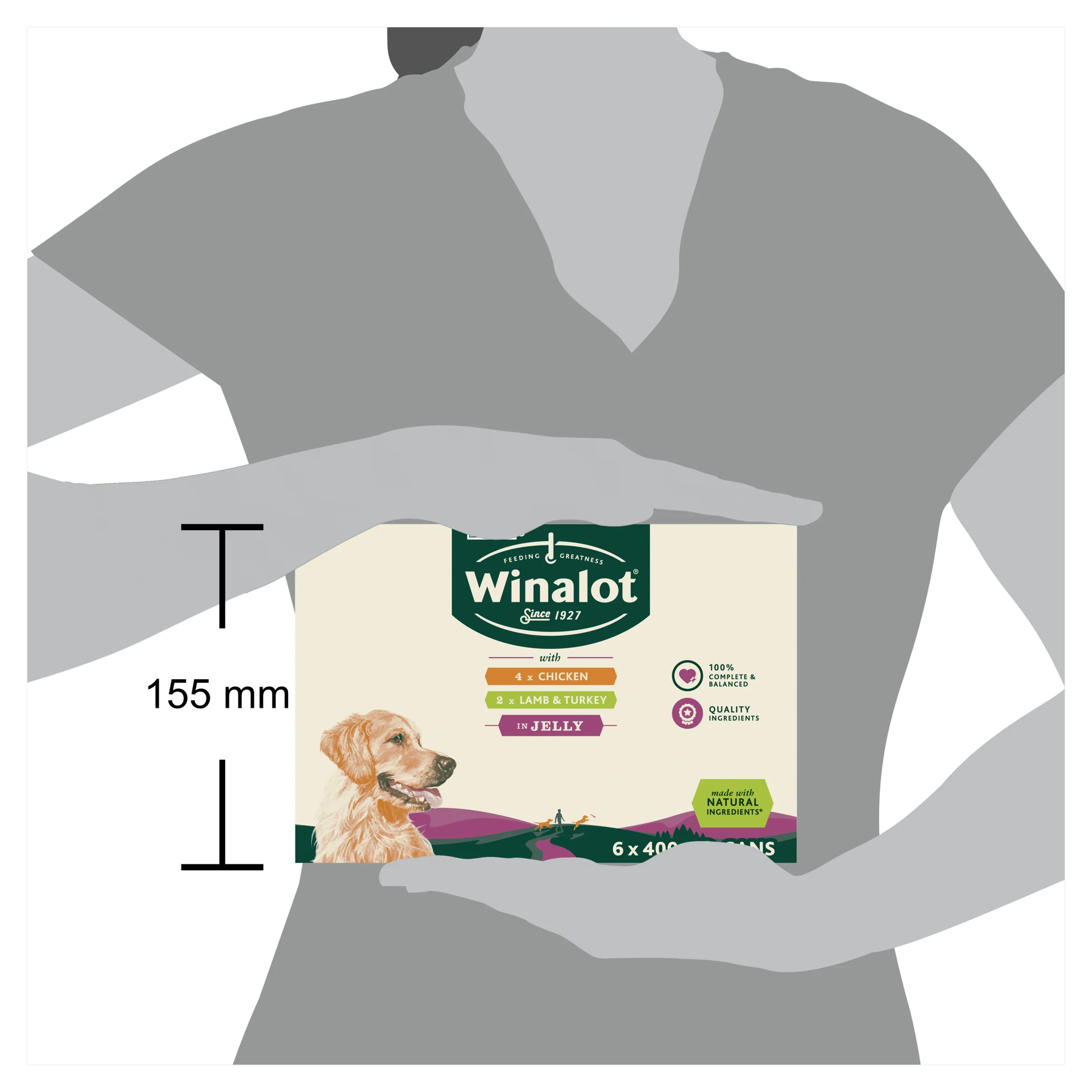 Winalot Classics Mixed Meat in Jelly Can Adult Wet Dog Food - Image 3