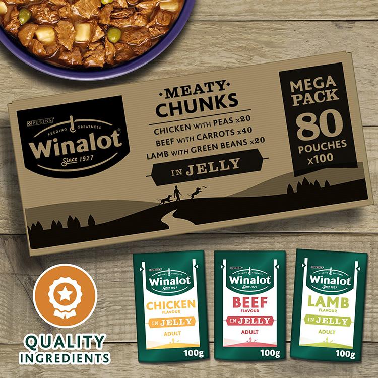 WINALOT Dog Food Pouches Mixed in Jelly - Image 2