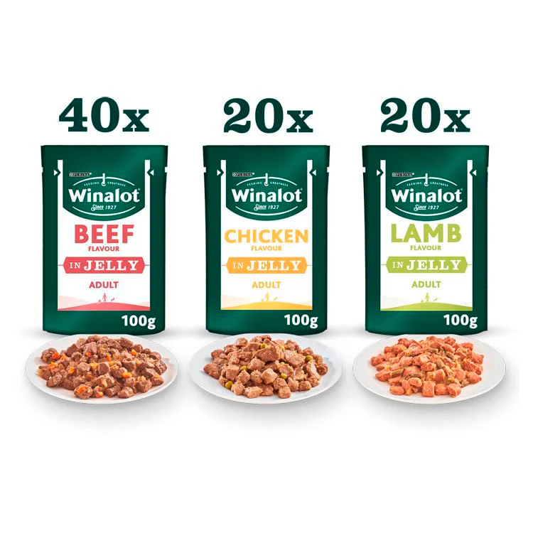 WINALOT Dog Food Pouches Mixed in Jelly - Image 8