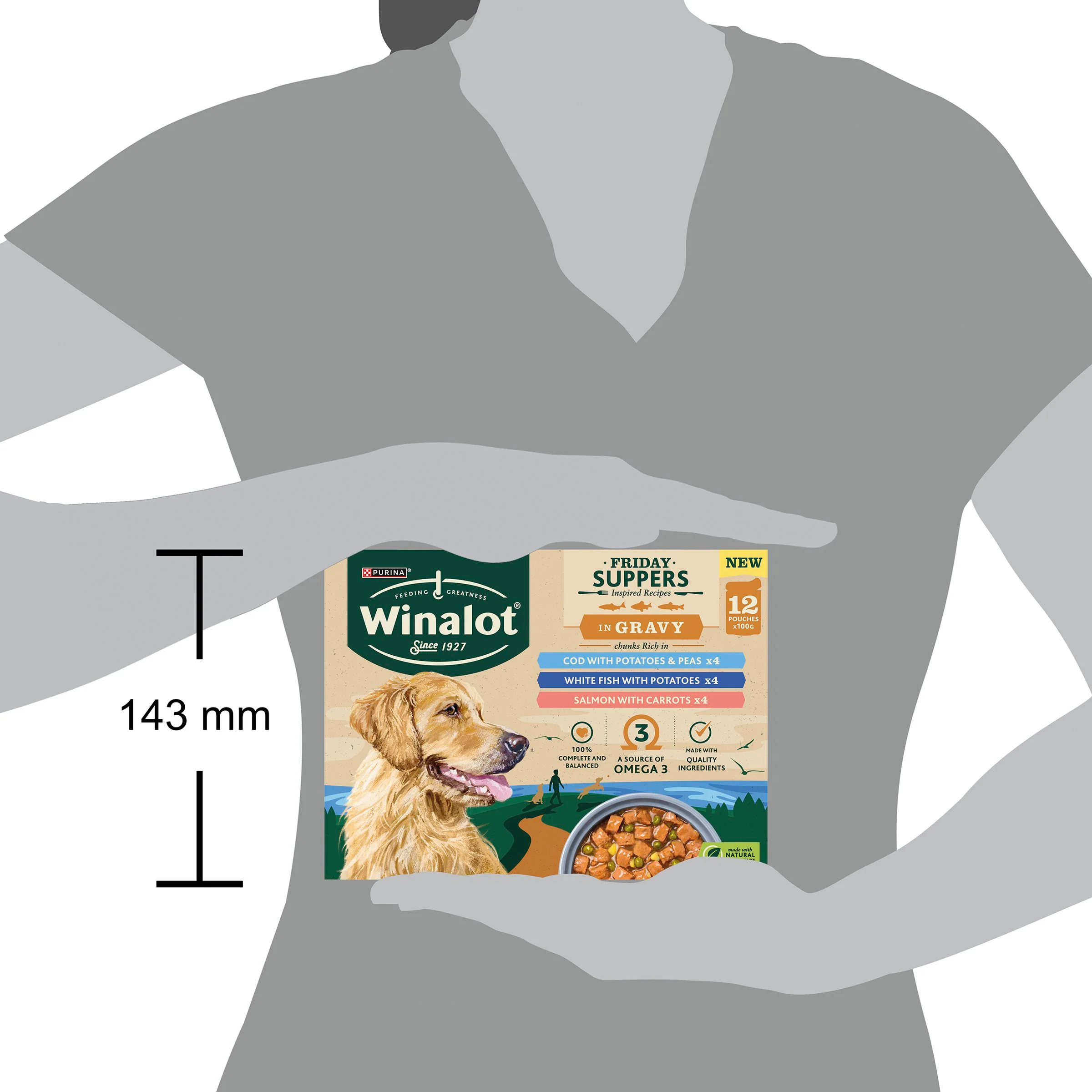 Winalot Friday Suppers Mixed Variety Fish in Gravy Wet Dog Food - Image 14