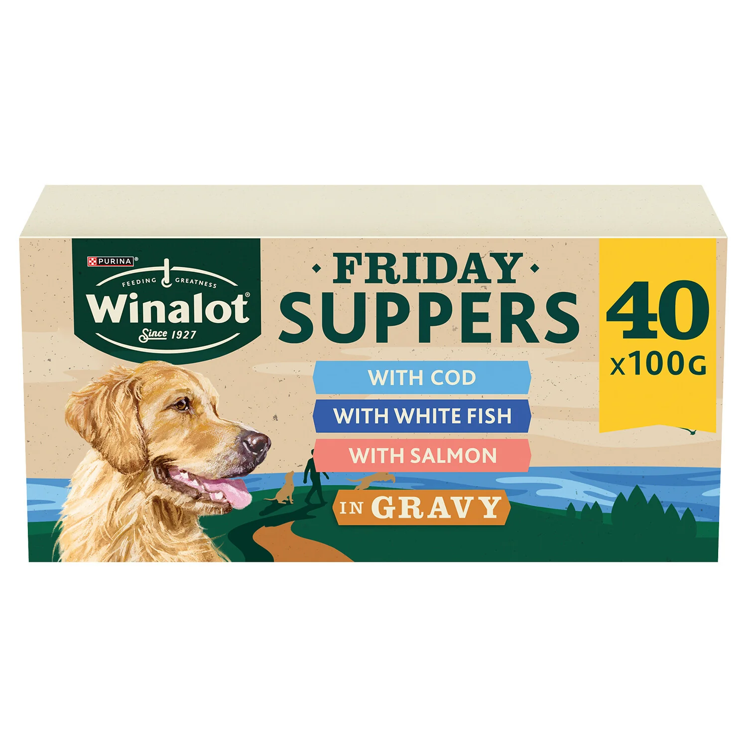 Winalot Friday Suppers Mixed Variety Fish in Gravy Wet Dog Food - Image 2