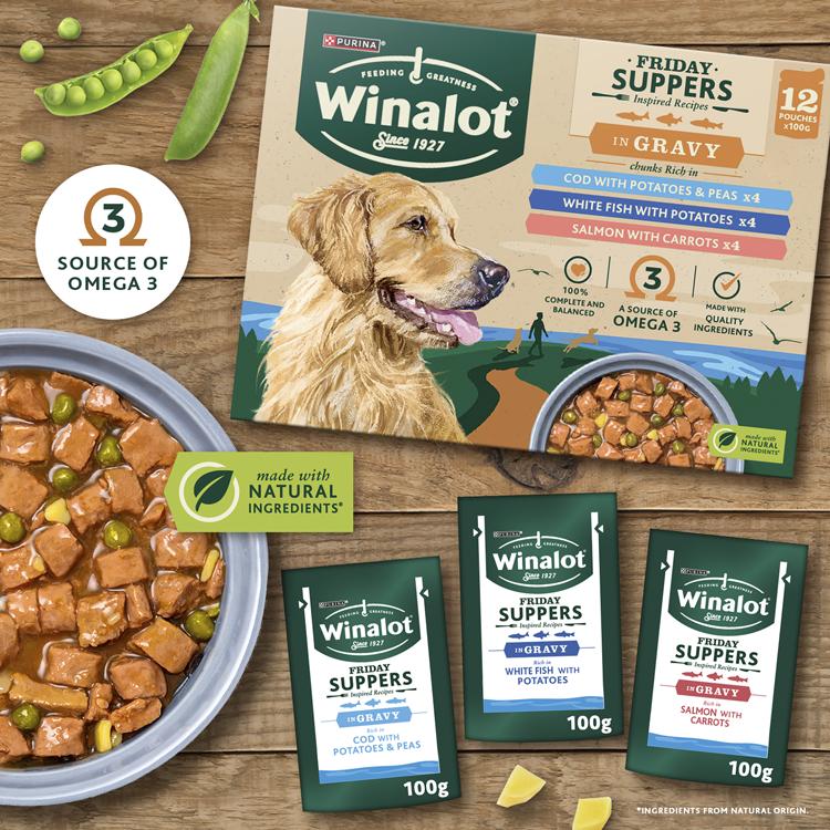 Winalot Friday Suppers Mixed Variety Fish in Gravy Wet Dog Food - Image 3