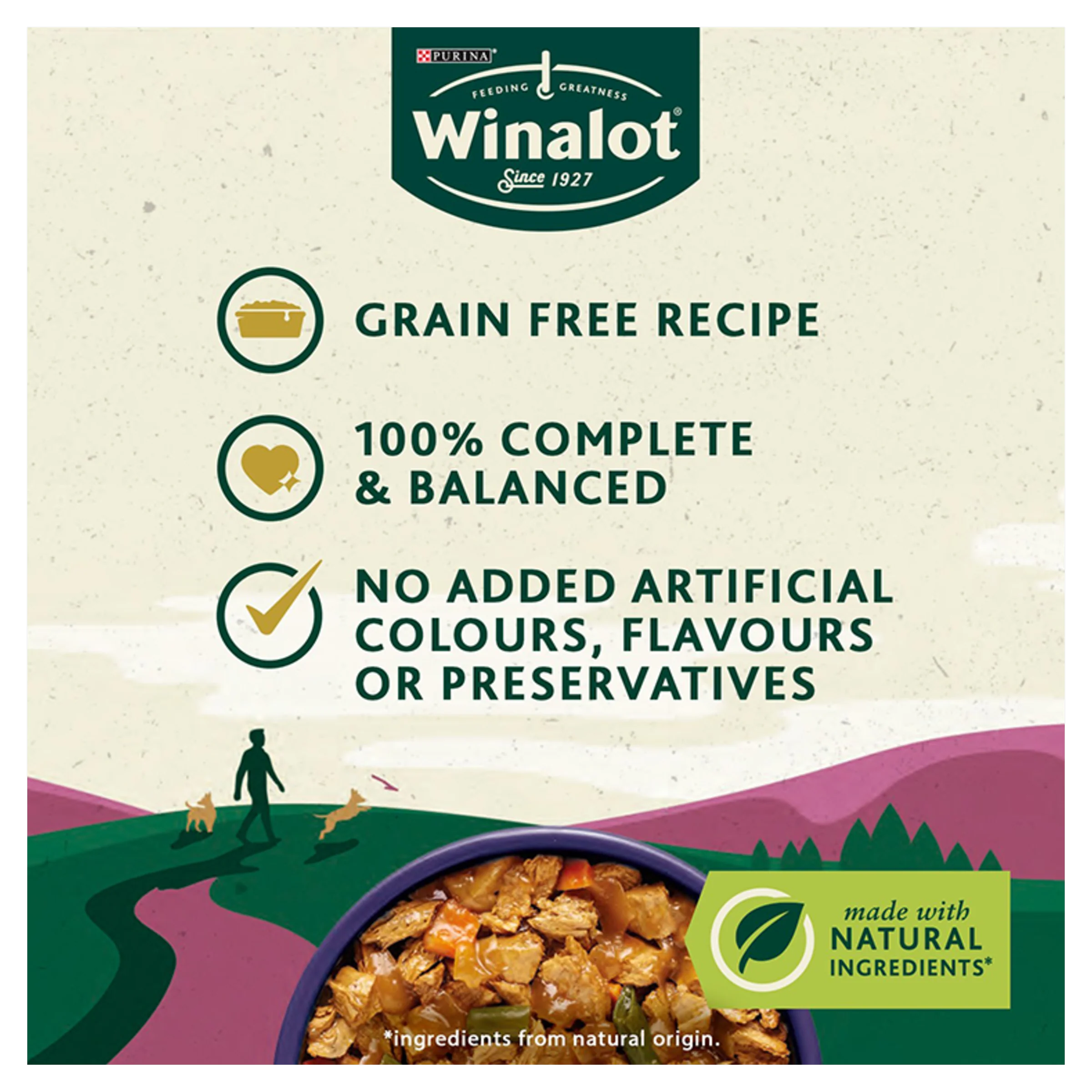 Winalot Meaty Chunks Mixed Rich in Chicken, Beef & Lamb in Gravy Adult Wet Dog Food Pouches Mega Pack - Image 6