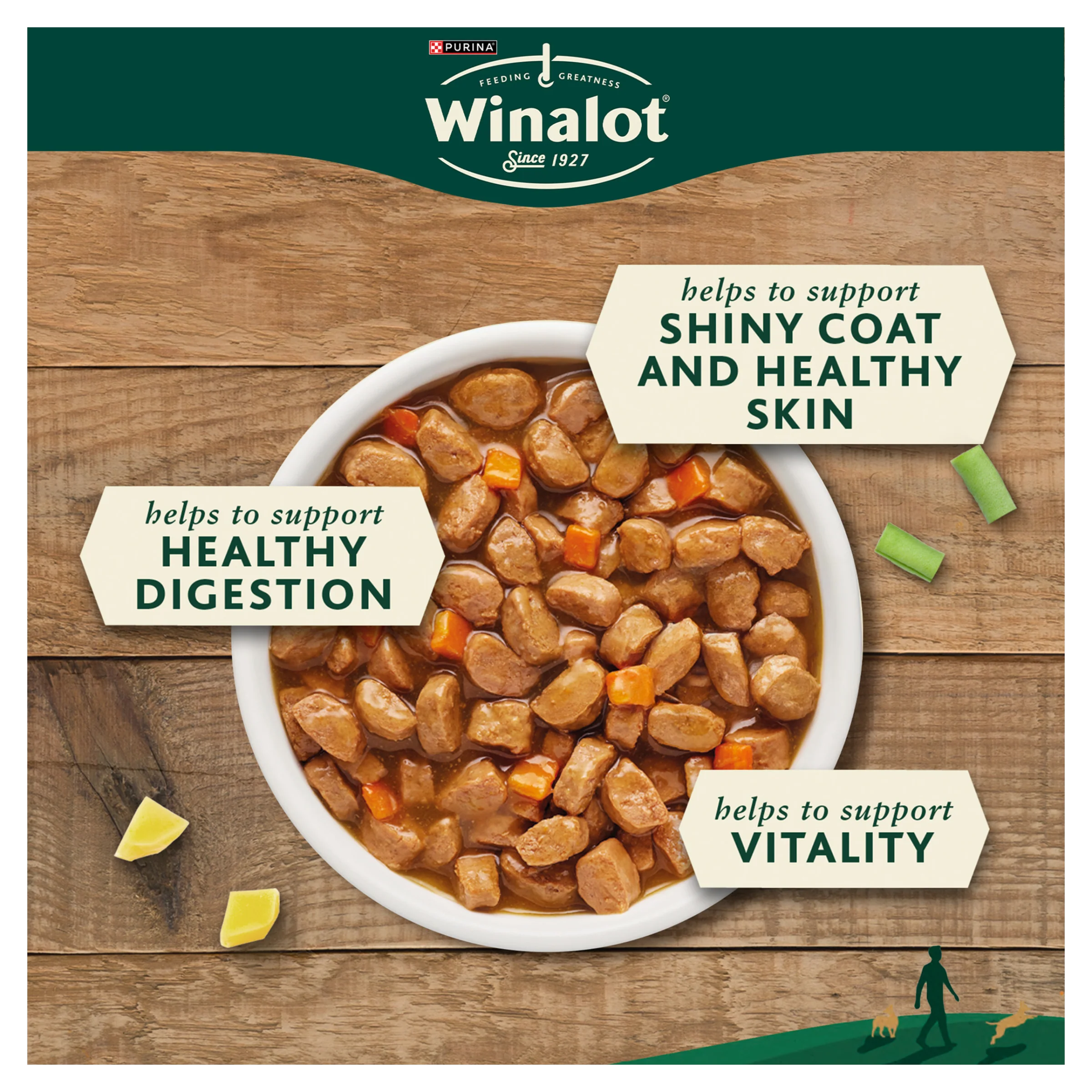 Winalot Meaty Chunks Mixed Rich in Chicken, Beef & Lamb in Gravy Adult Wet Dog Food Pouches Mega Pack - Image 8
