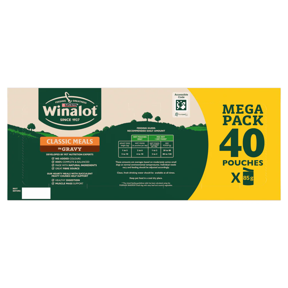 Winalot Meaty Chunks Small Dog Mixed in Gravy with Chicken, Lamb & Beef Wet Dog Food - Image 16