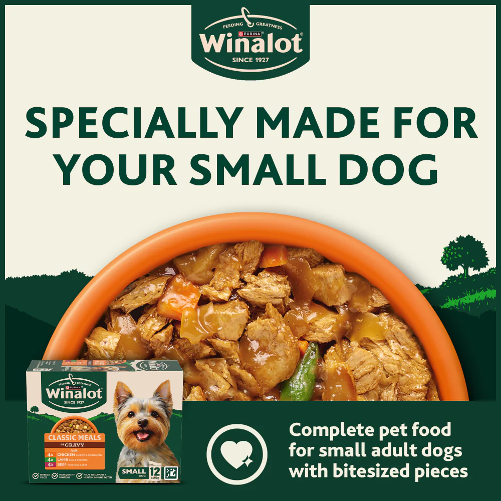 Winalot Meaty Chunks Small Dog Mixed in Gravy with Chicken, Lamb & Beef Wet Dog Food - Image 9