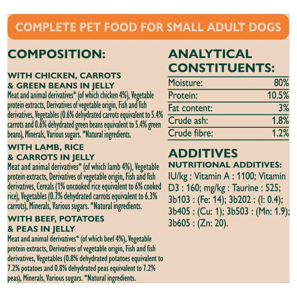 Winalot Meaty Chunks Small Dog Mixed in Jelly with Chicken, Lamb & Beef Wet Dog Food - Image 13