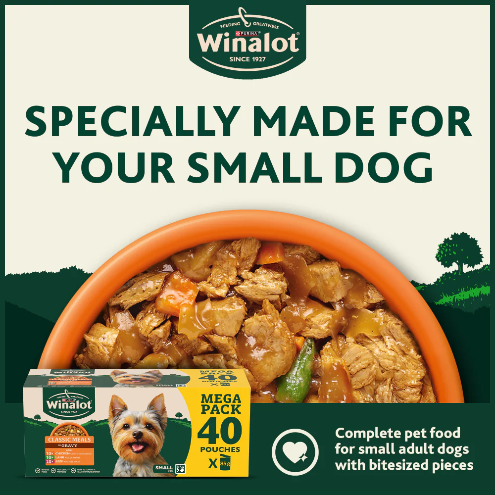 Winalot Meaty Chunks Small Dog Mixed in Jelly with Chicken, Lamb & Beef Wet Dog Food - Image 5
