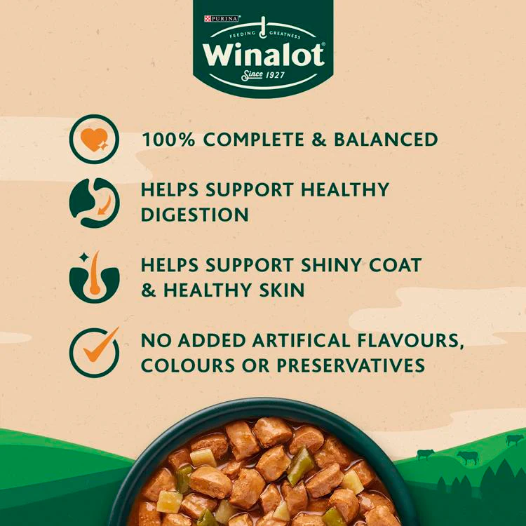 Winalot Sunday Dinner Adult Wet Dog Food Pouches - Mixed Selection in Gravy - Image 3