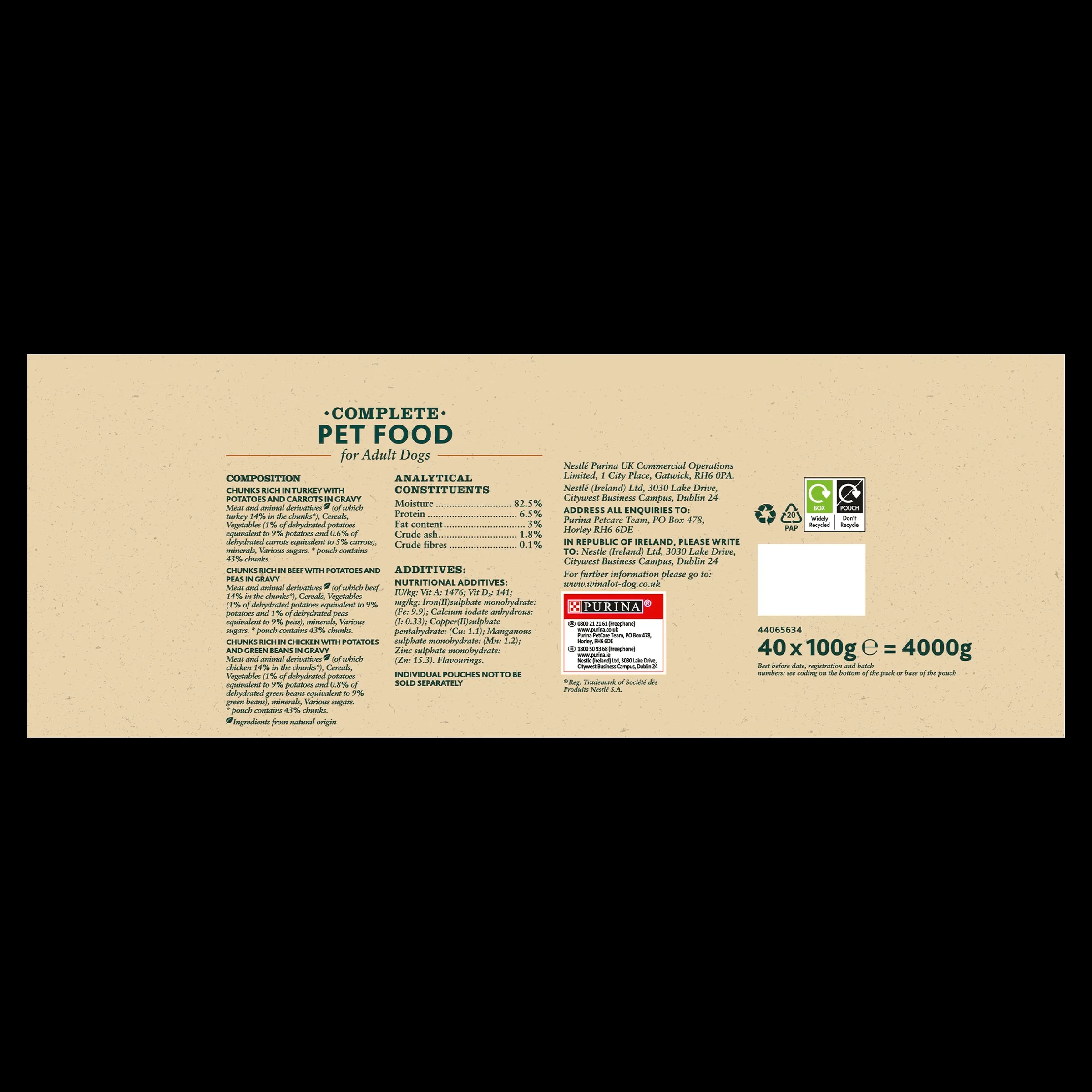 Winalot Sunday Dinner Adult Wet Dog Food Pouches - Mixed Selection in Gravy - Image 8