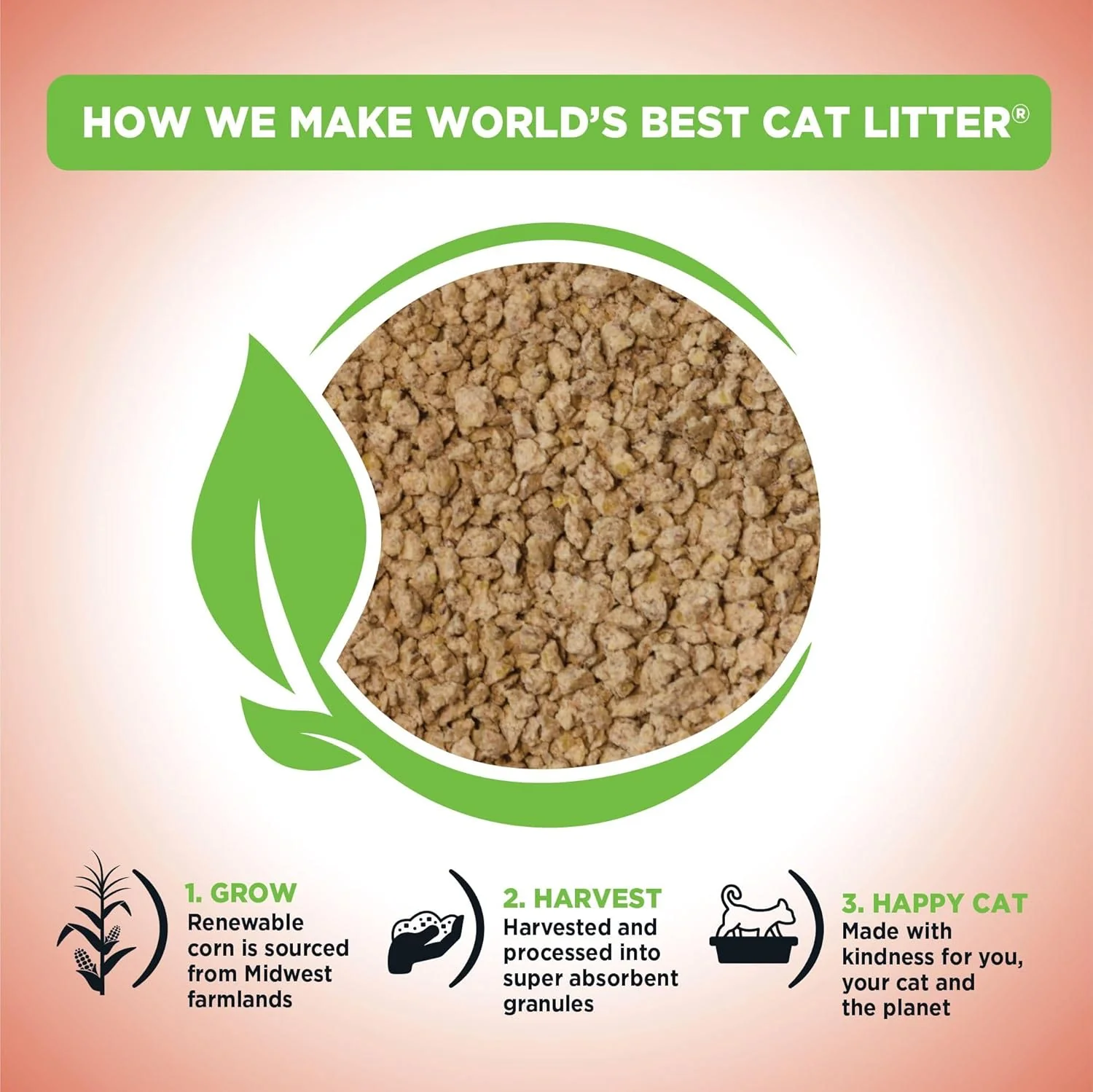 World's Best Multiple Cat Unscented Clumping Cat Litter - Image 5