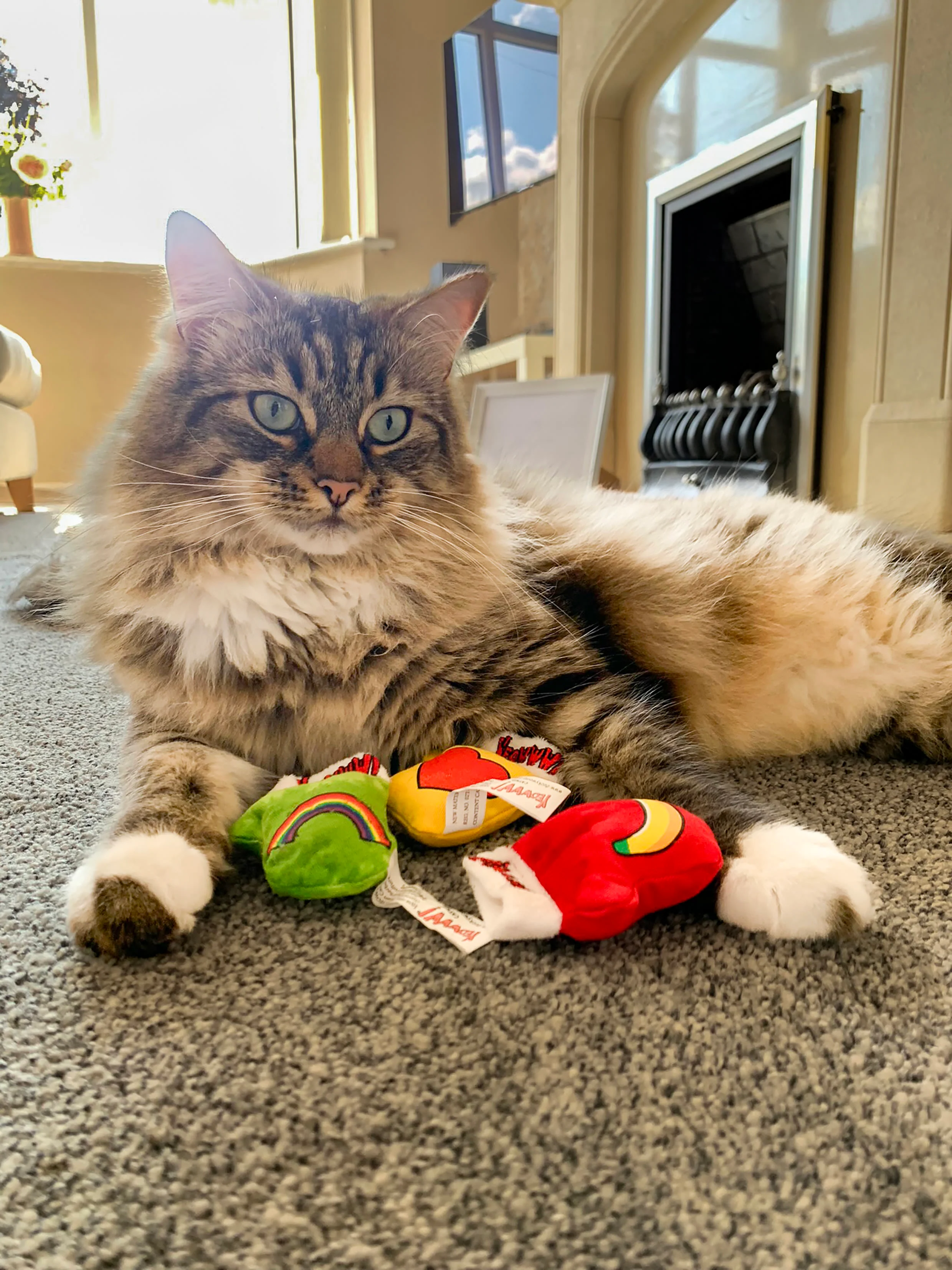 Yeowww 3 Kitten Mittens Catnip Toy - Image 2