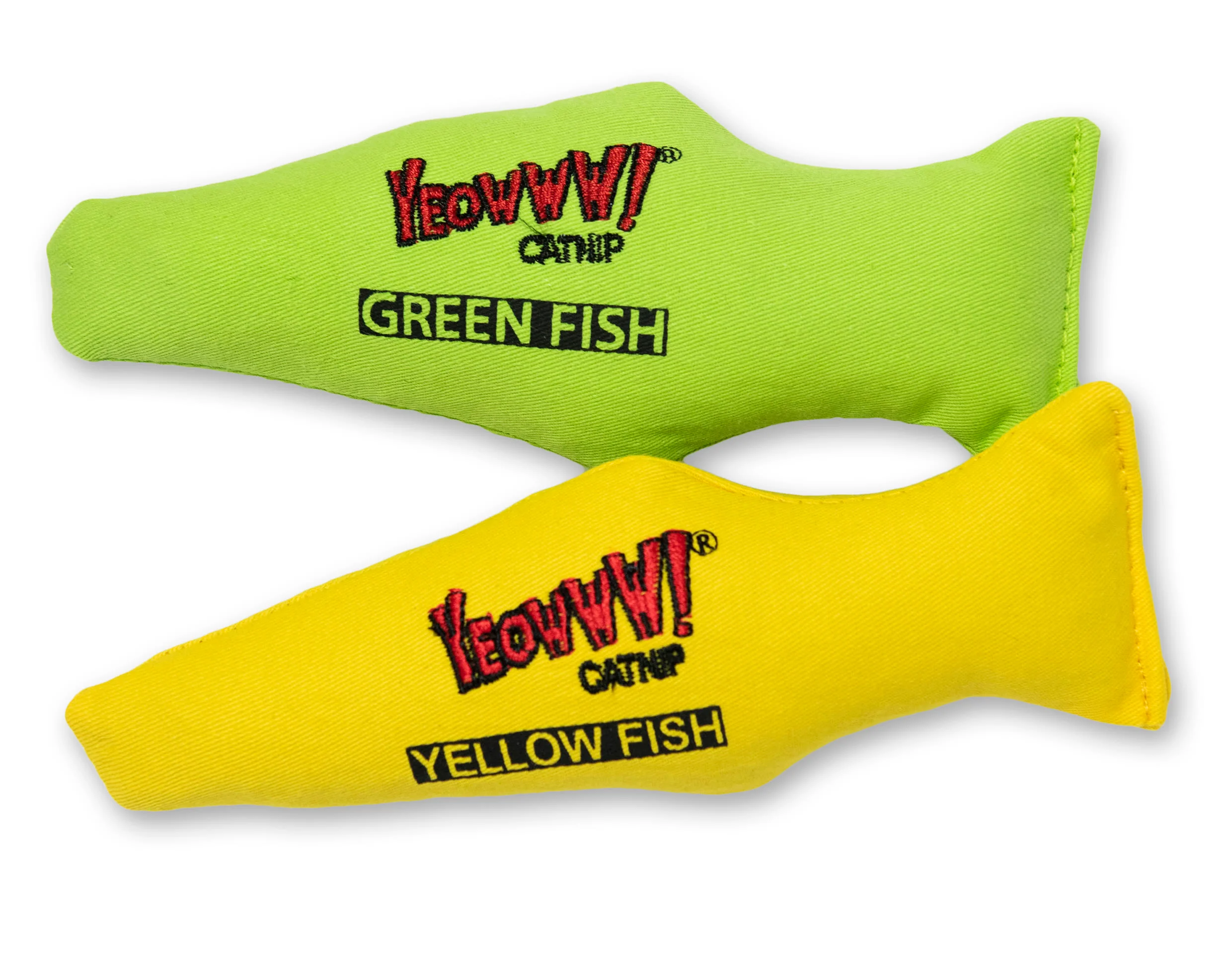 Yeowww! Catnip Green Fish Cat Toy - Image 3
