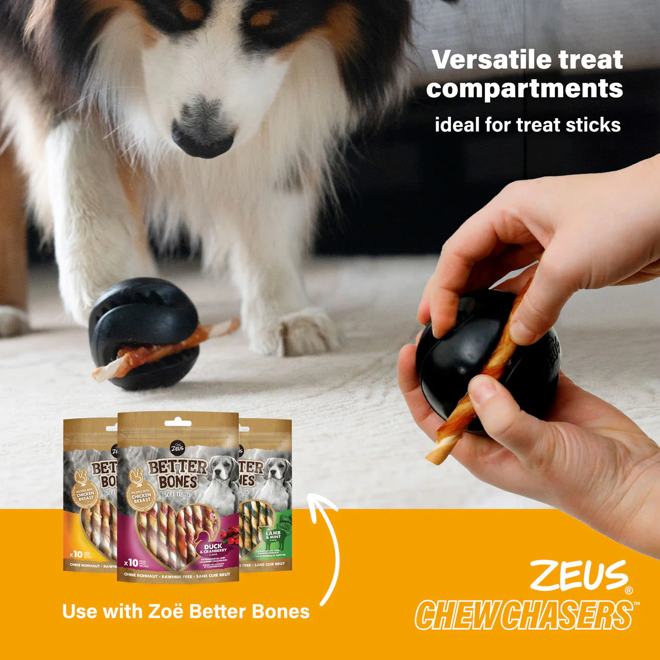 Zeus ChewChasers Treat Ball Dog Toy - Image 8