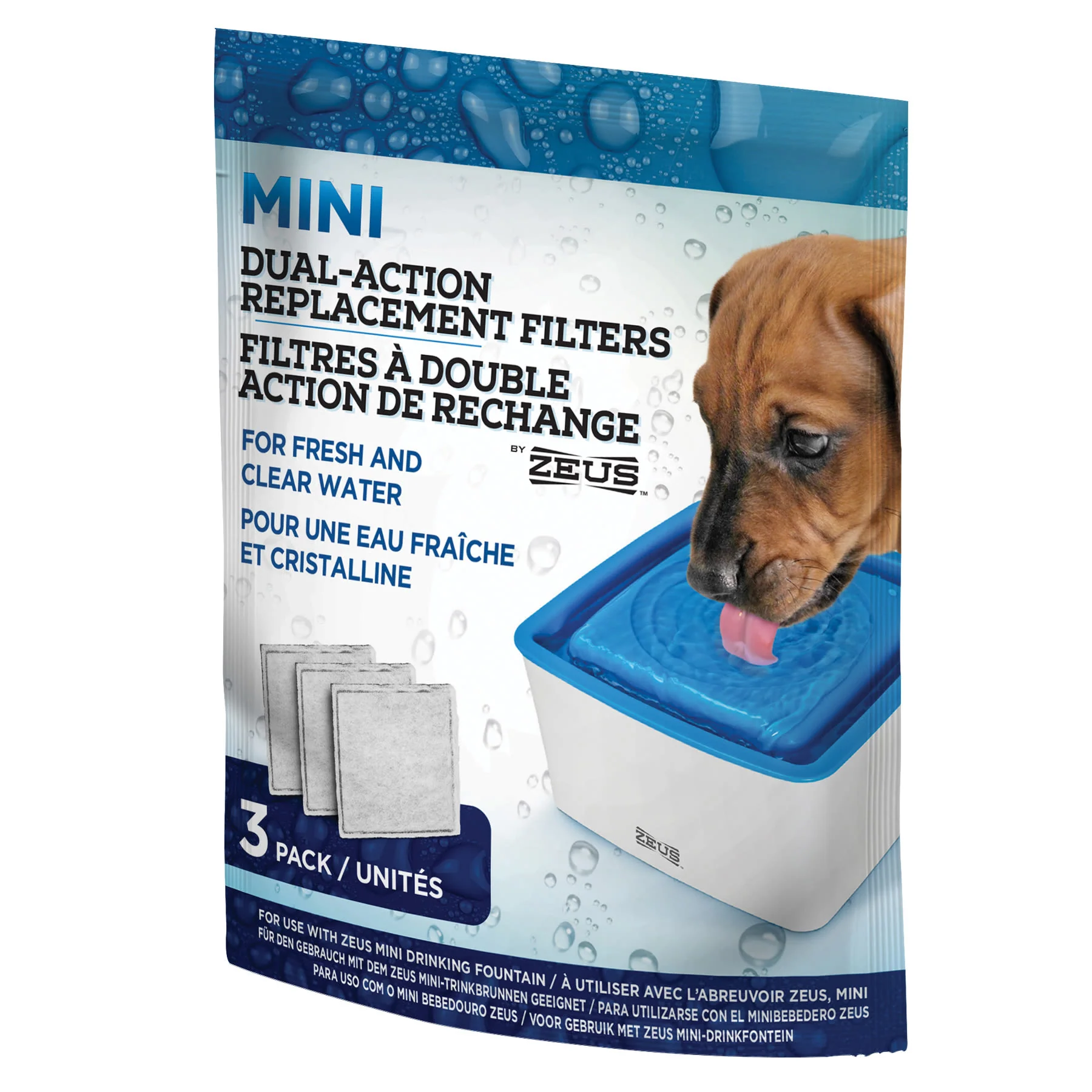 Zeus Dual Action Dog Drinking Fountain Replacement Filters for 91400 - Image 2