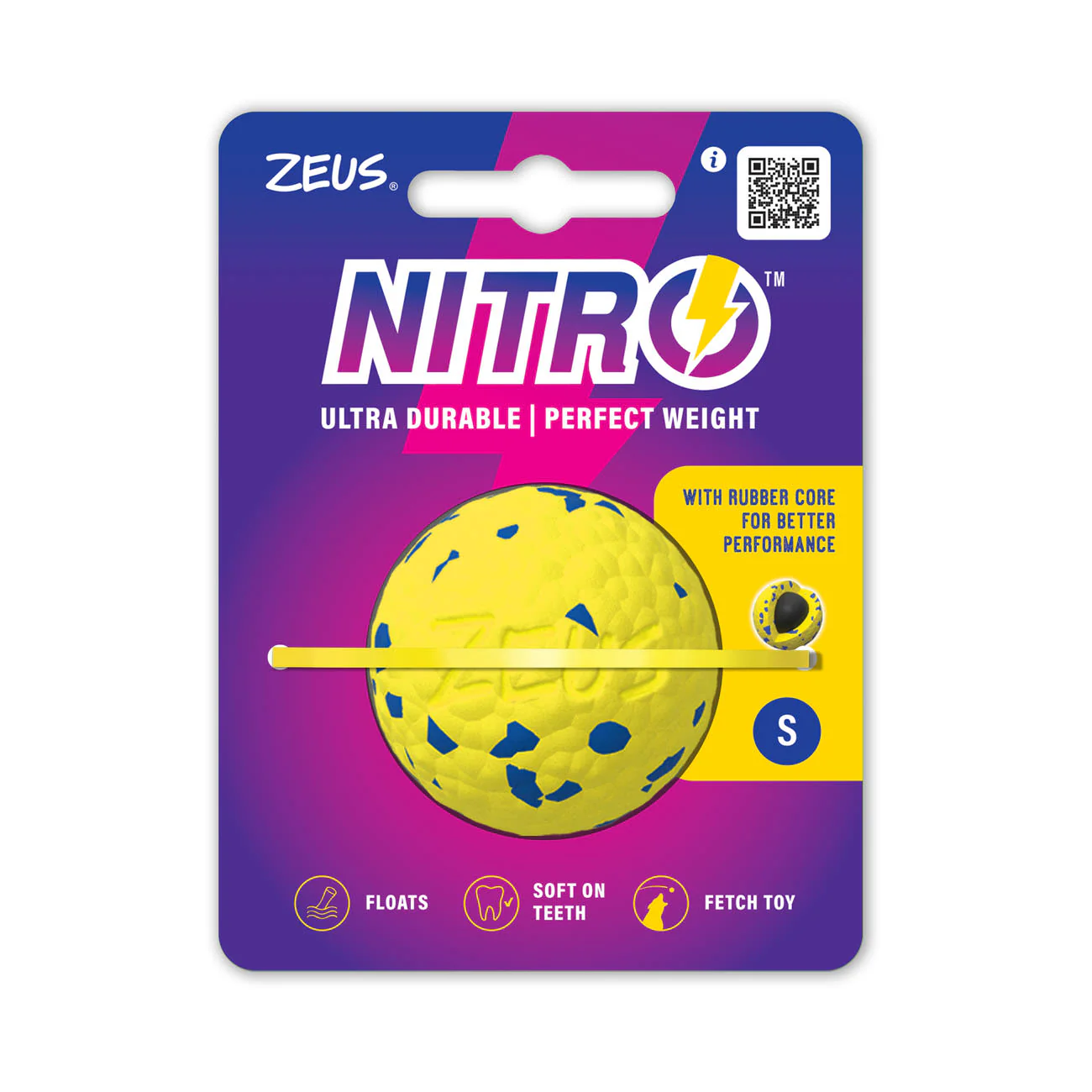 Zeus Nitro Weighted Ball Dog Toy