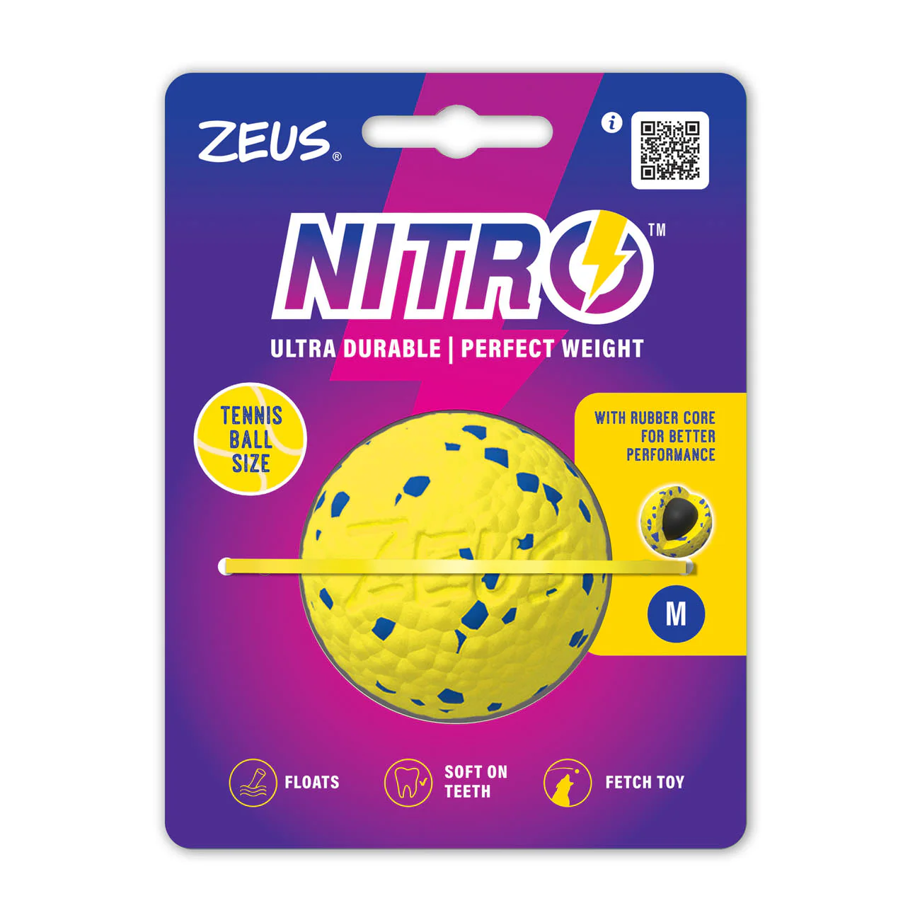 Zeus Nitro Weighted Ball Dog Toy - Image 2
