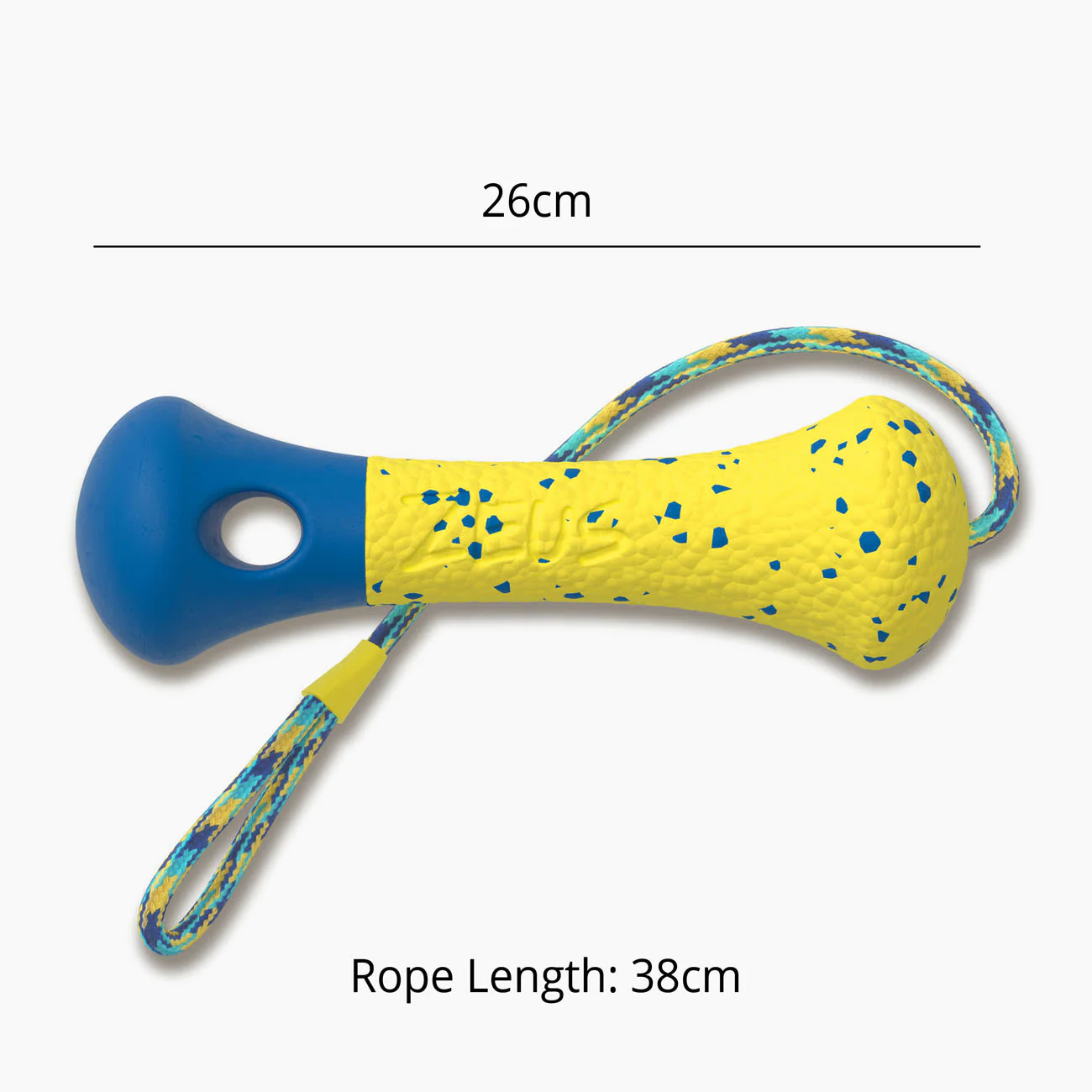 Zeus Nitro Weighted Buoy with Rope Dog Toy - Image 3