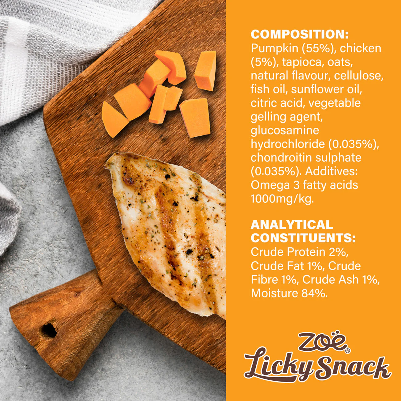 Zoe Licky Snack Pumpkin & Chicken Recipe Dog Treat - Image 6