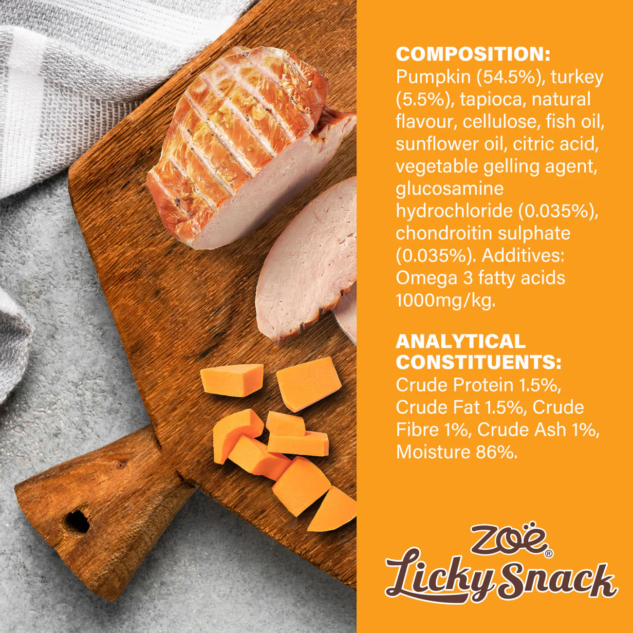 Zoe Licky Snack Pumpkin & Turkey Recipe Dog Treat - Image 6