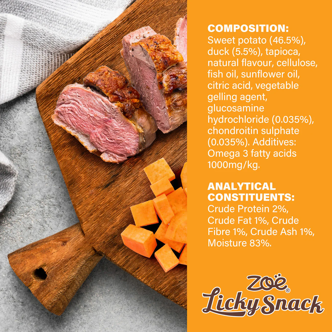 Zoe Licky Snack Sweet Potato & Duck Recipe Dog Treat - Image 6