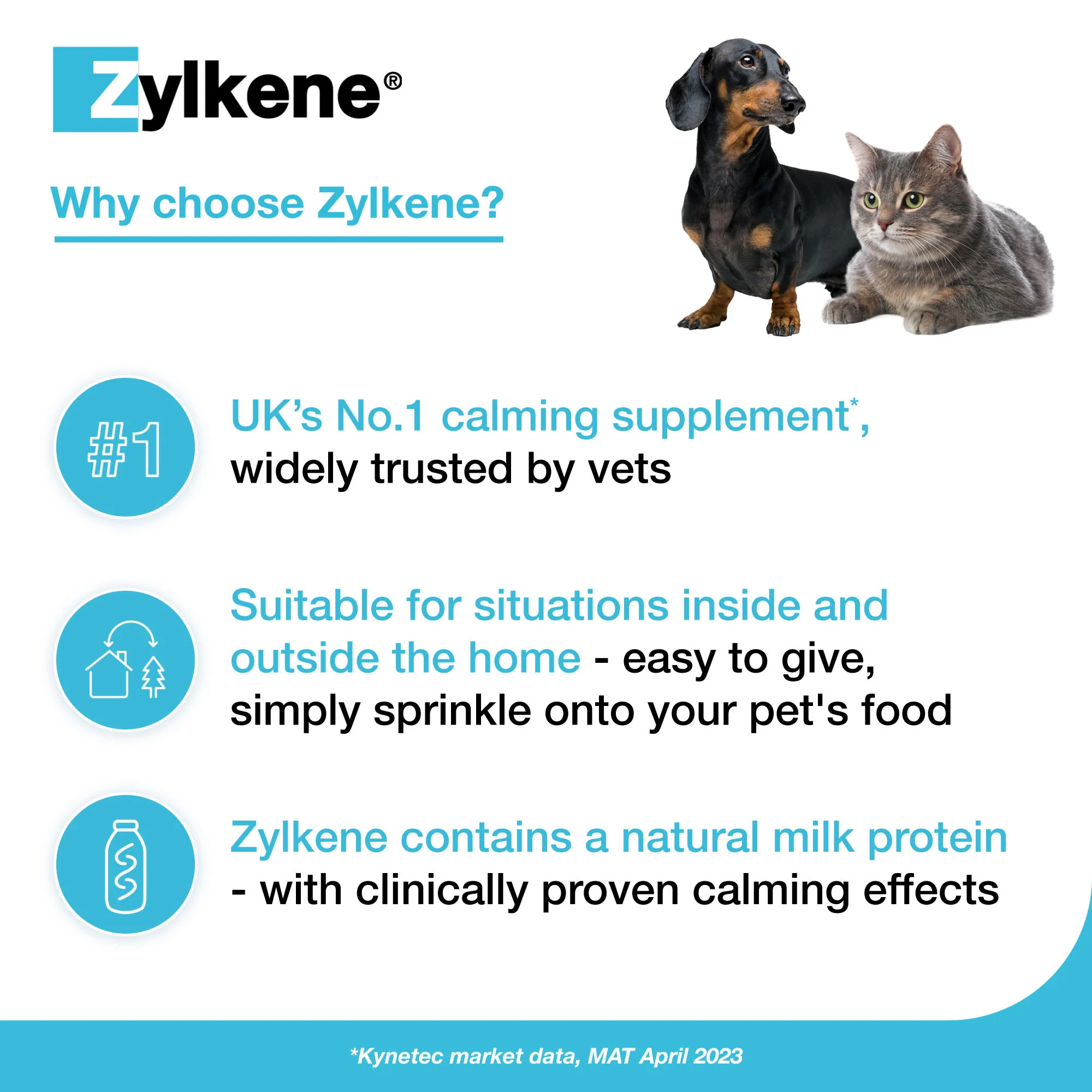 Zylkene Calming Supplement for Cats and Dogs - Up to 10kg - 20 Capsules - Image 3